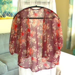 Floral Kimono | Delia's Quartered Sleeve Kimono